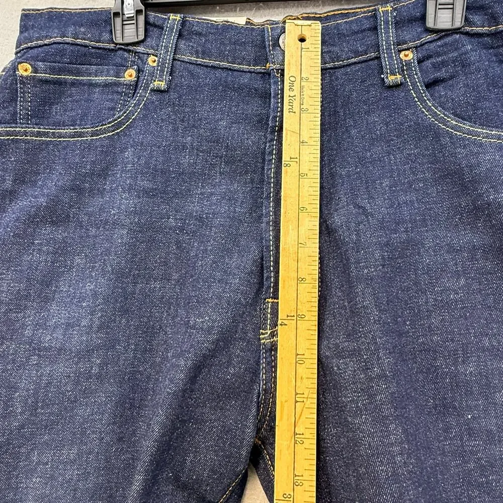 Levi's 501XX Men's 38x32 Dark Blue Button Fly Straight Leg Classic Dad Jeans NWT